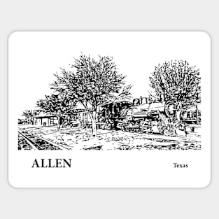 Allen Texas Sticker